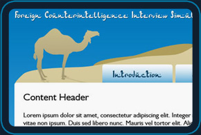 FBI Counterintelligence Culture Simulation - Middle East/Egypt Flash E-Learning Screens